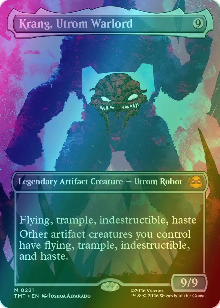 Krang, Utrom Warlord [221] [Borderless] [Silhouette] [Teenage Mutant Ninja Turtles] [Foil]