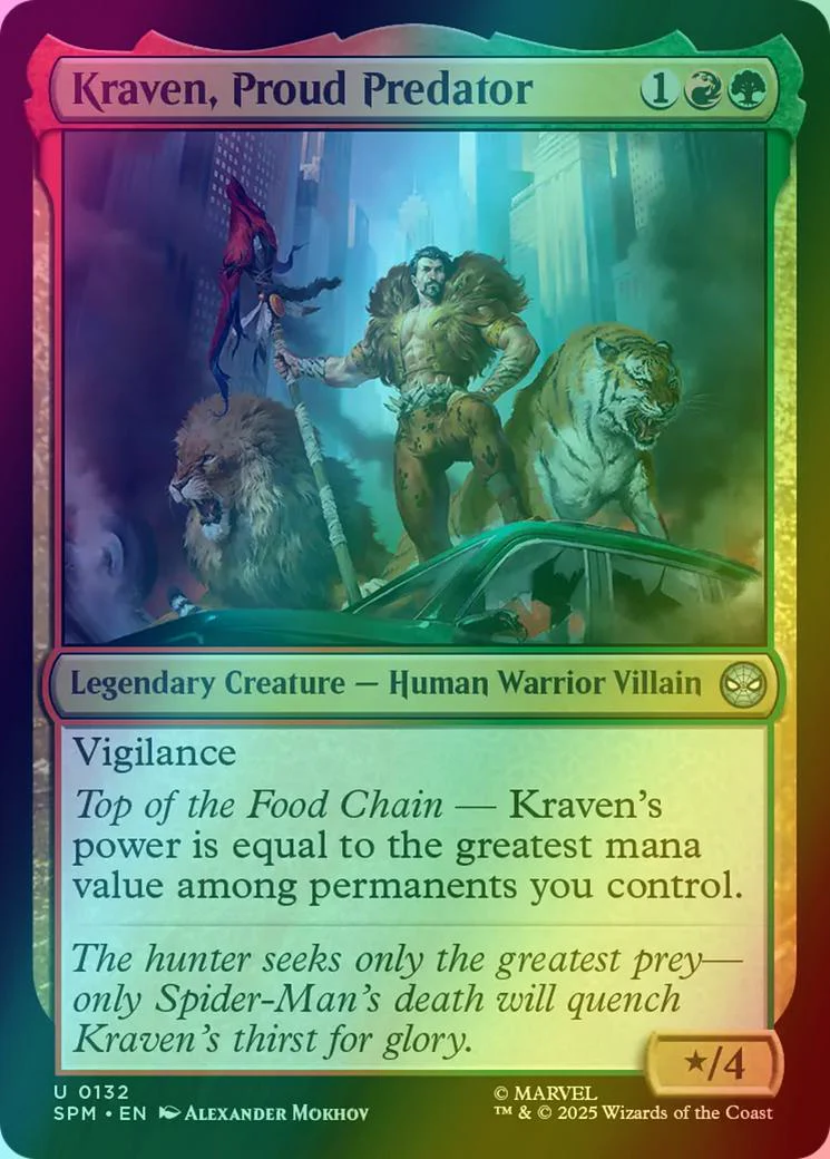 Kraven, Proud Predator [132] [Marvel's Spider-Man] [Foil]