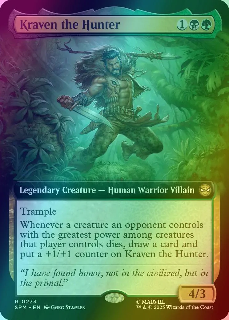 Kraven the Hunter [273] [Extended Art] [Marvel's Spider-Man] [Foil]