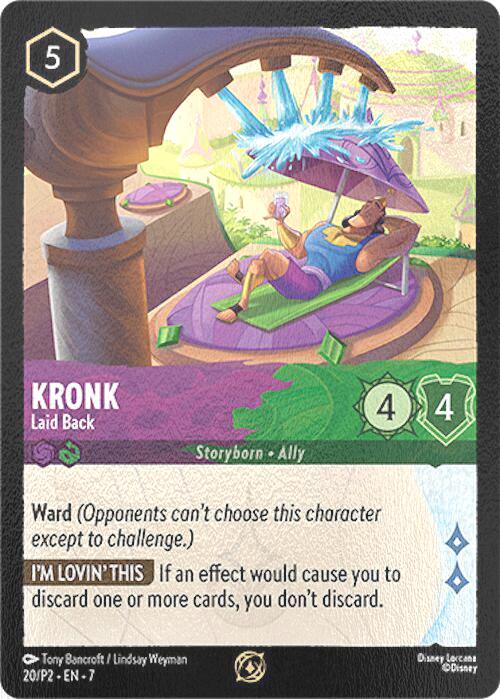 Kronk - Laid Back - 20/P2 [Disney Lorcana Promo Cards] [Cold Foil]