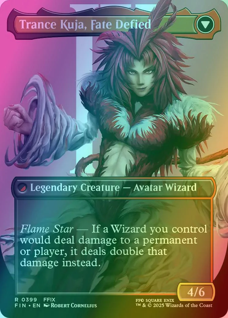 Kuja, Genome Sorcerer // Trance Kuja, Fate Defied [399] [Borderless] [Character] [FINAL FANTASY] [Foil] - Image 2