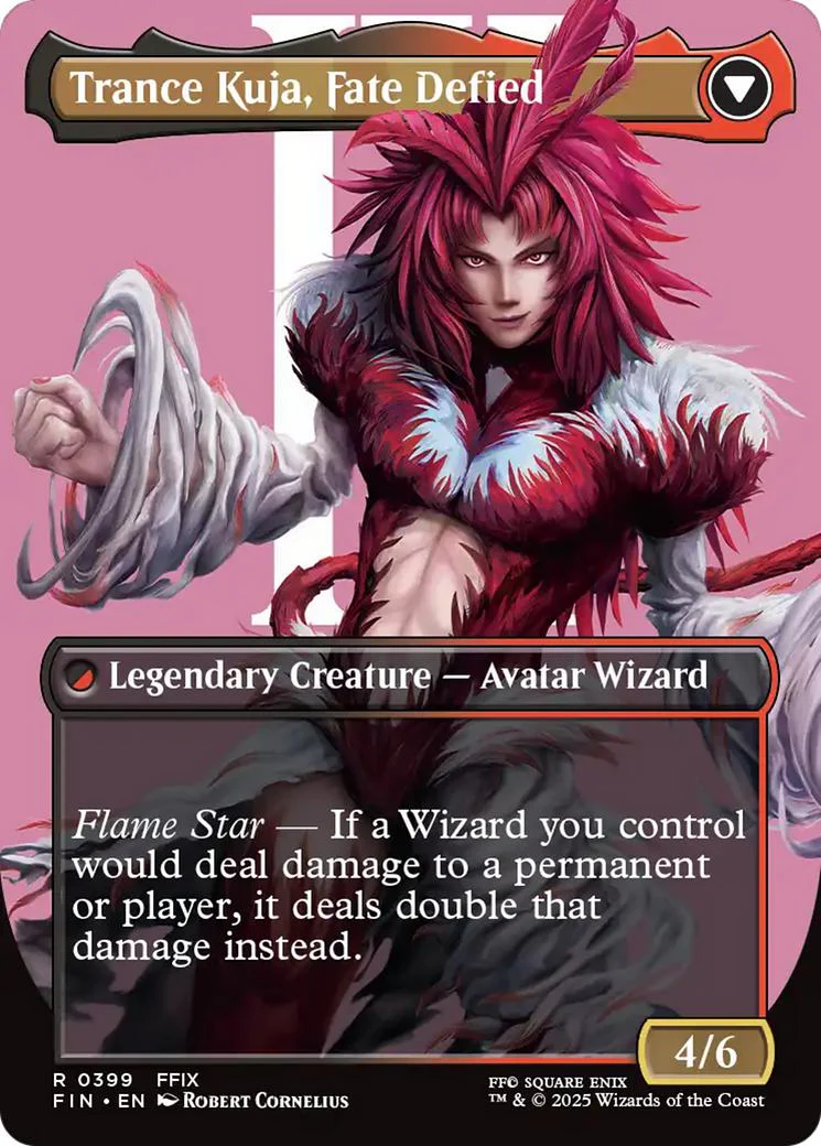 Kuja, Genome Sorcerer // Trance Kuja, Fate Defied [399] [Borderless] [Character] [FINAL FANTASY] [Non-Foil] - Image 2