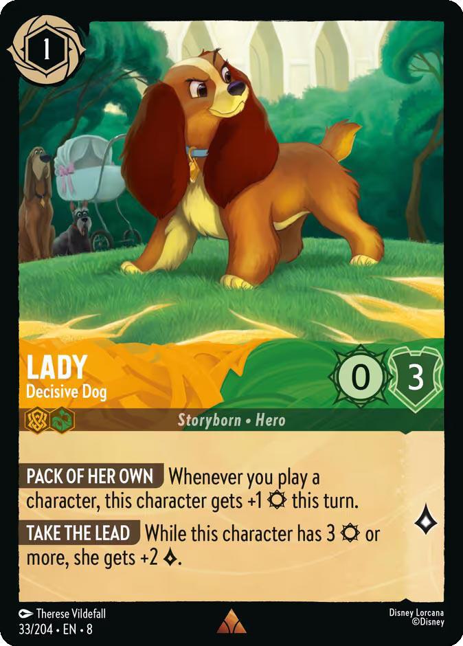Lady - Decisive Dog - 33/204 [Reign of Jafar] [Non-Foil]