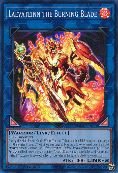 Laevateinn the Burning Blade - DOOD-EN053 - Super Rare - 1st Edition