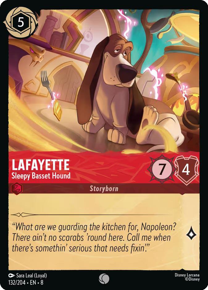 Lafayette - Sleepy Basset Hound - 132/204 [Reign of Jafar] [Non-Foil]