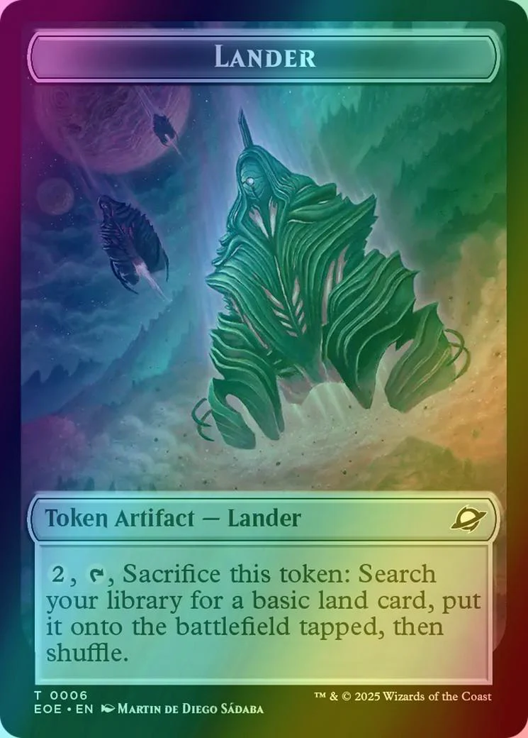 Lander Token (06) // Robot Token (10) [Edge of Eternities: Tokens] [Foil]