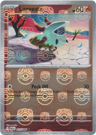 Larvesta - Master Ball Pattern - 015/086 - Common [sv105b-015] [Reverse Holo]