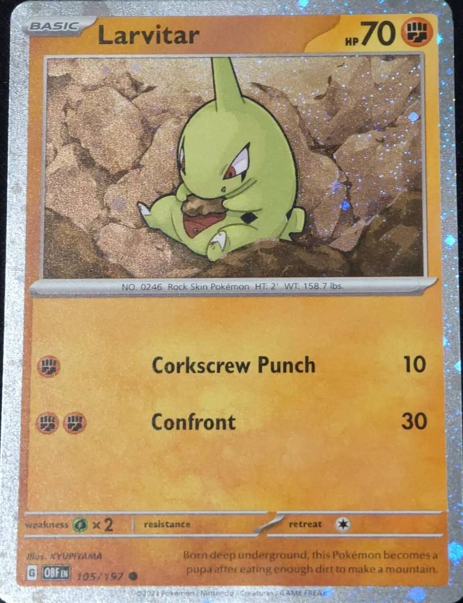 Larvitar - 105/197 - Promo [Tyranitar ex Premium Collection] [sv03msp-105] [Cosmos Holo]