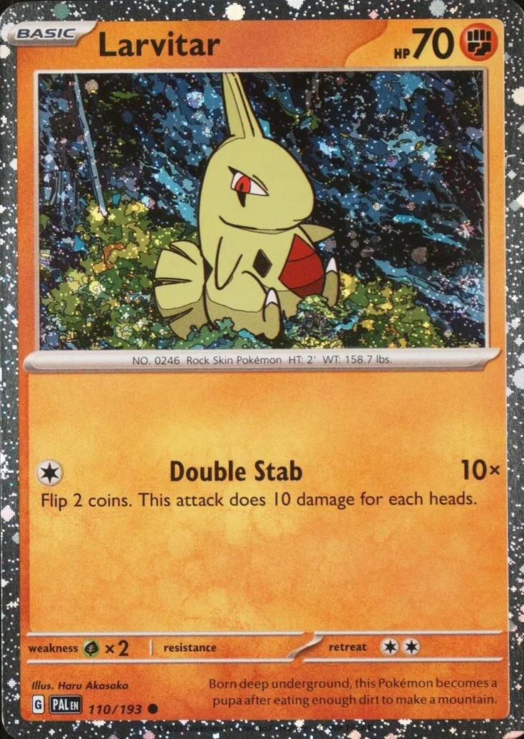 Larvitar - 110/193 - Promo [Triple Whammy Tin] [sv02msp-110] [Cosmos Holo]
