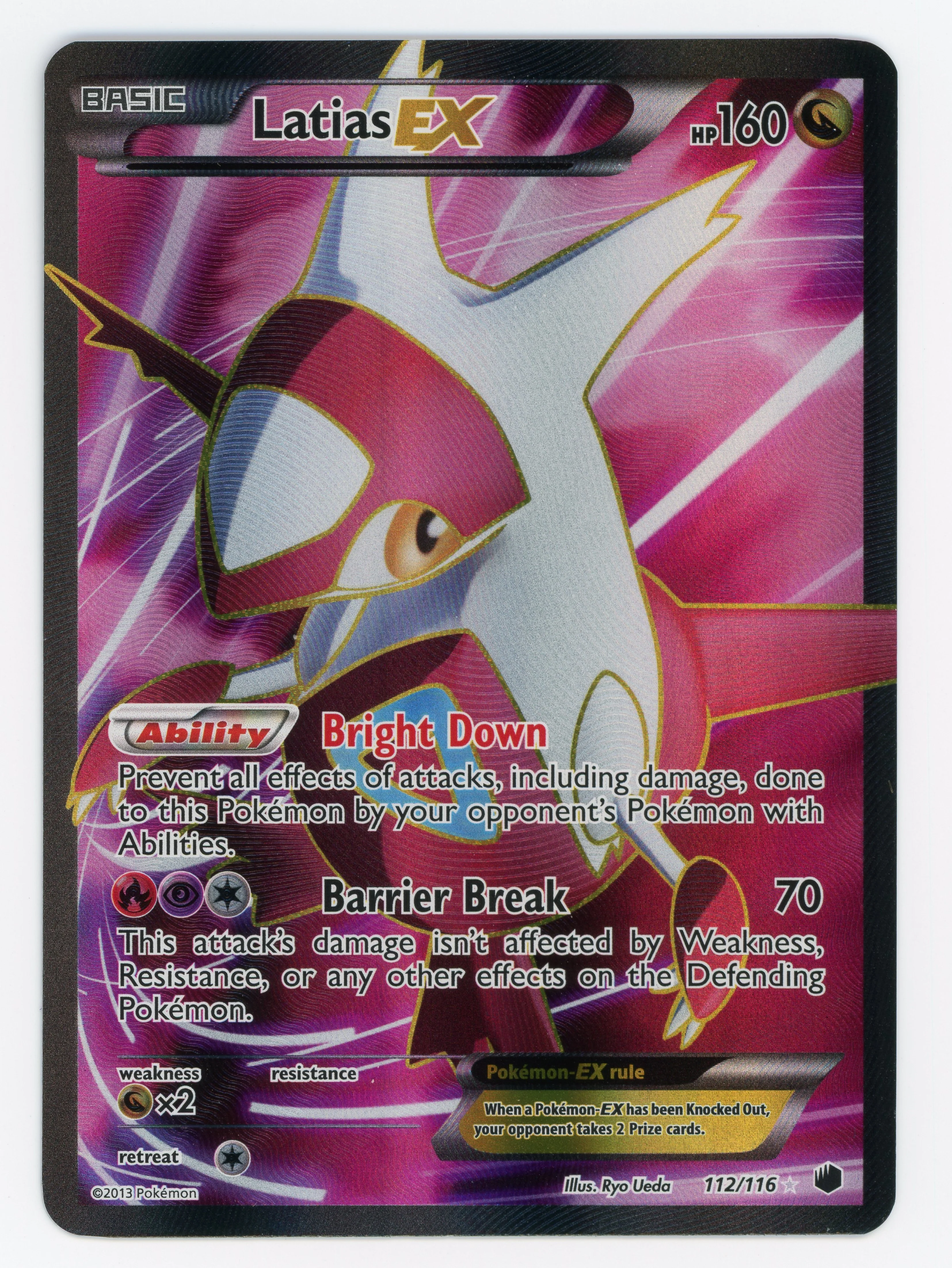 Latias-EX - 112/116 - Rare Ultra - Ultra Rare - Scan 13744