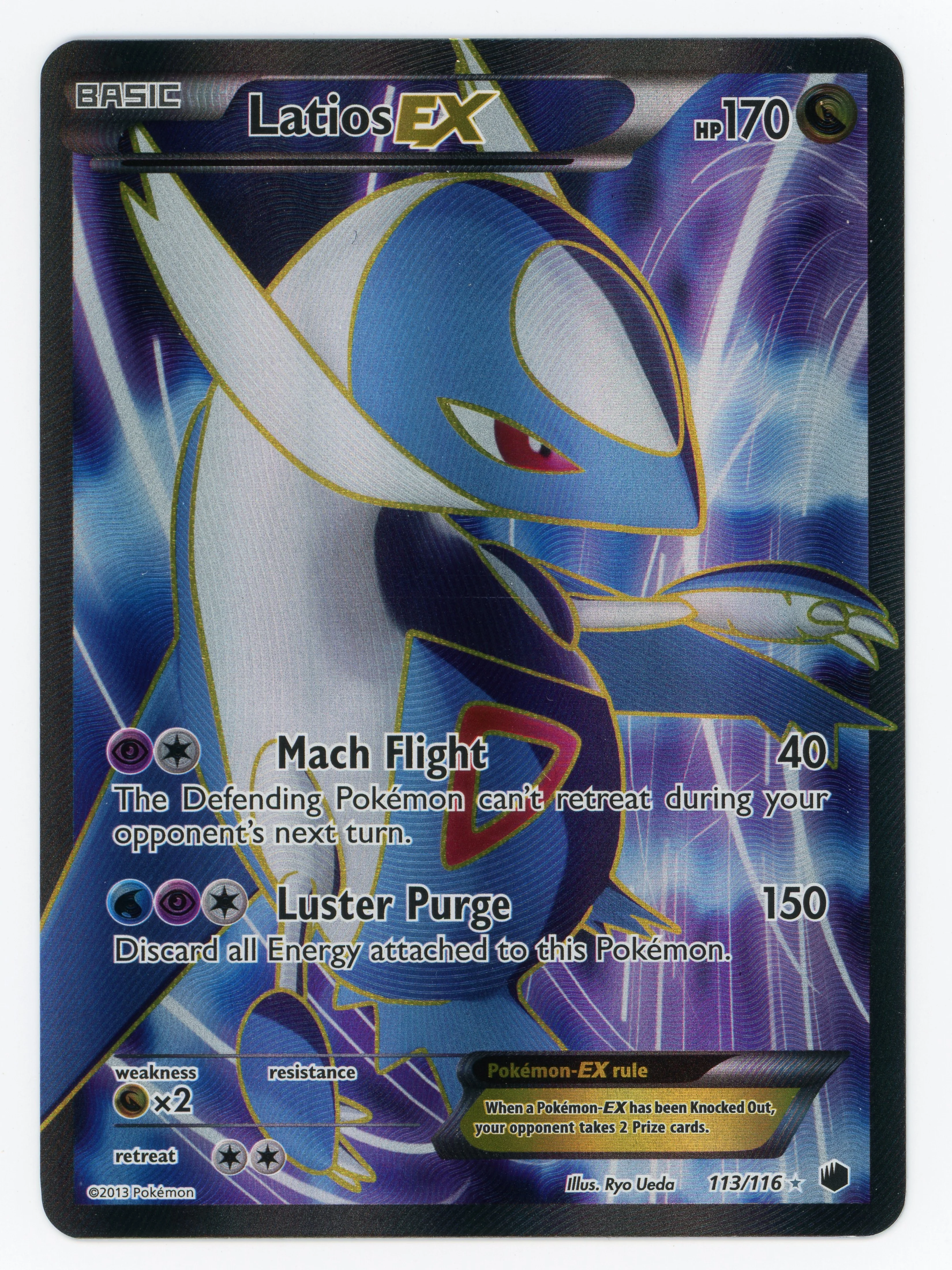Latios-EX - 113/116 - Rare Ultra - Ultra Rare - Scan 13745