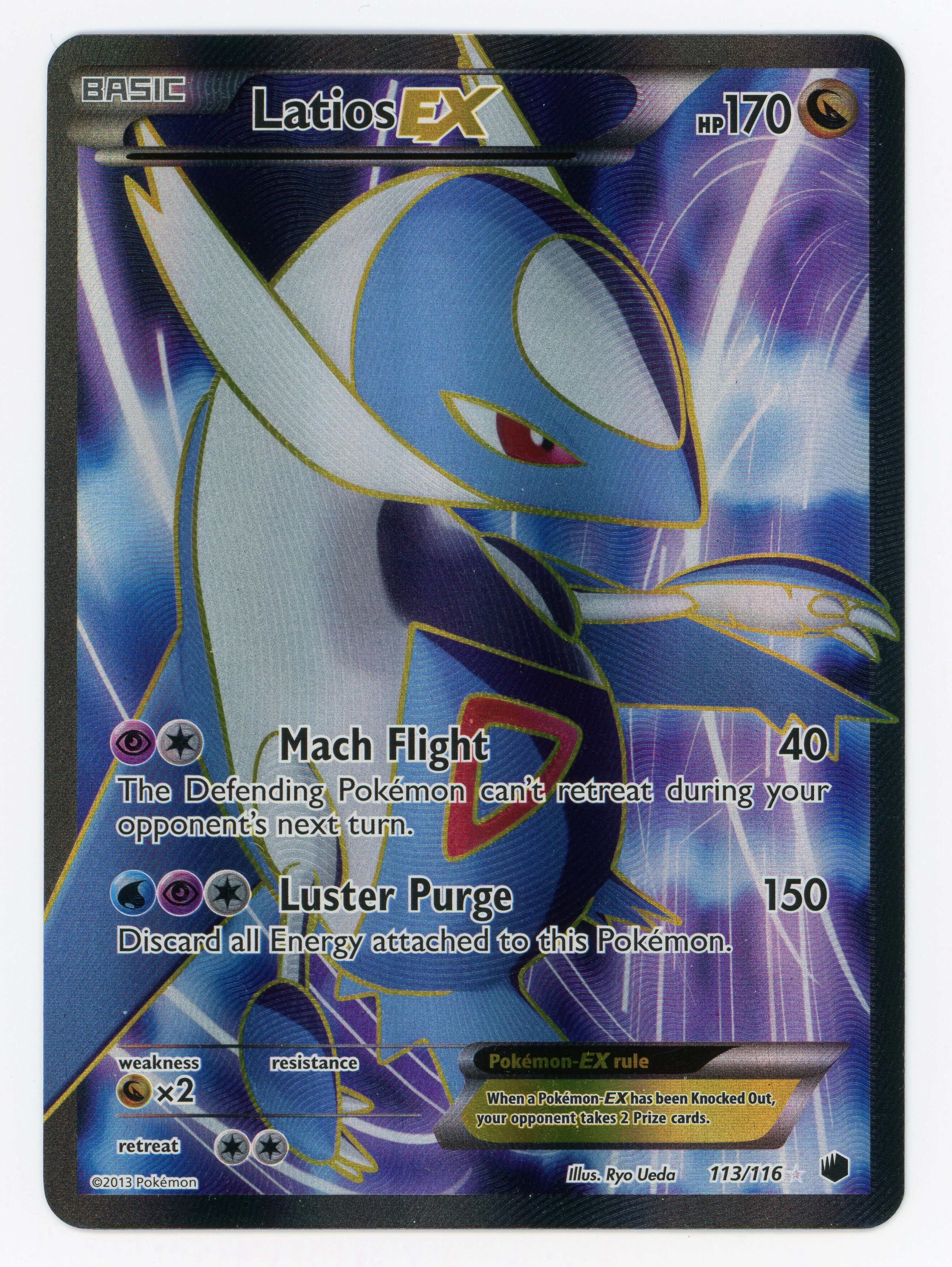 Latios-EX - 113/116 - Rare Ultra - Ultra Rare - Scan 14863