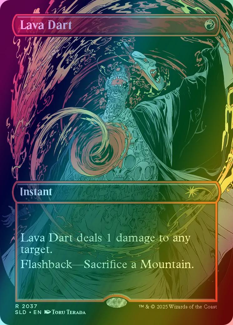 Lava Dart [2037] [Borderless] [VROOM] [Secret Lair Drop] [Foil]