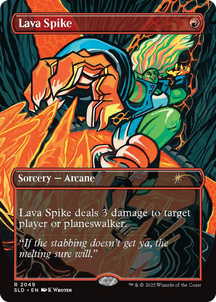Lava Spike [2049] [Borderless] [Everything Is On Fire] [Secret Lair Drop] [Non-Foil]