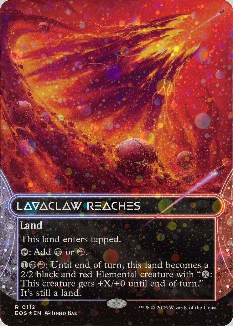 Lavaclaw Reaches [112] [Borderless] [Edge of Eternities: Stellar Sights] [Galaxy Foil]