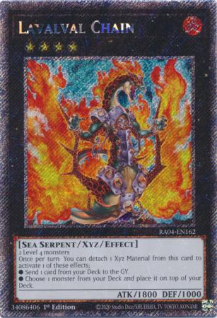 Lavalval Chain - RA04-EN162 - Platinum Secret Rare - 1st Edition