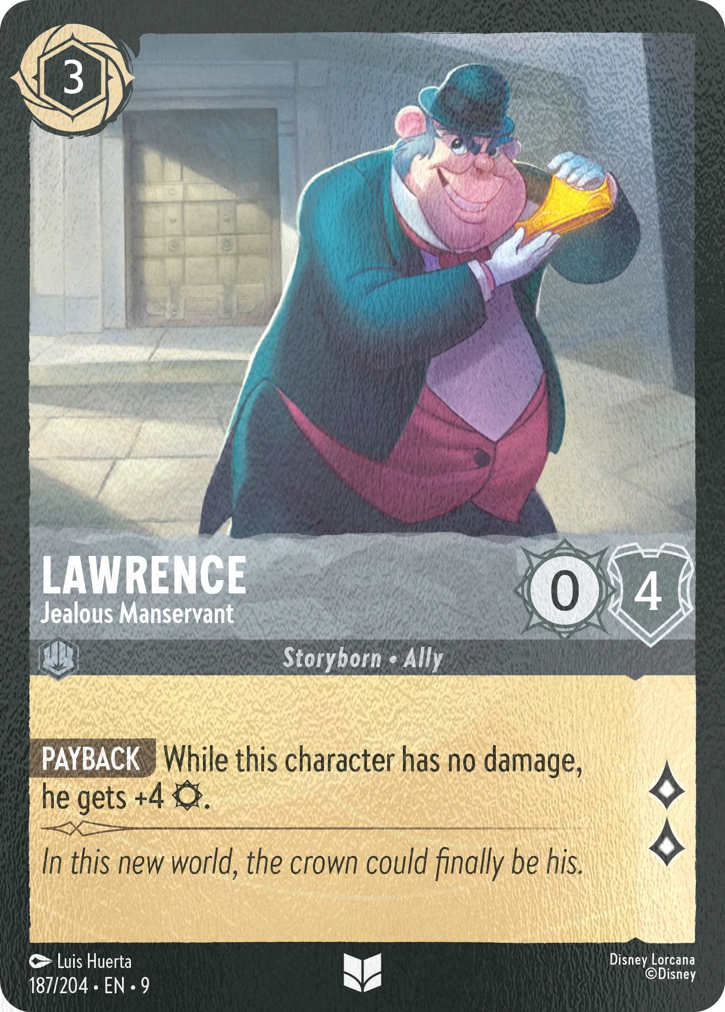 Lawrence - Jealous Manservant - 187/204 [Fabled] [Cold Foil]