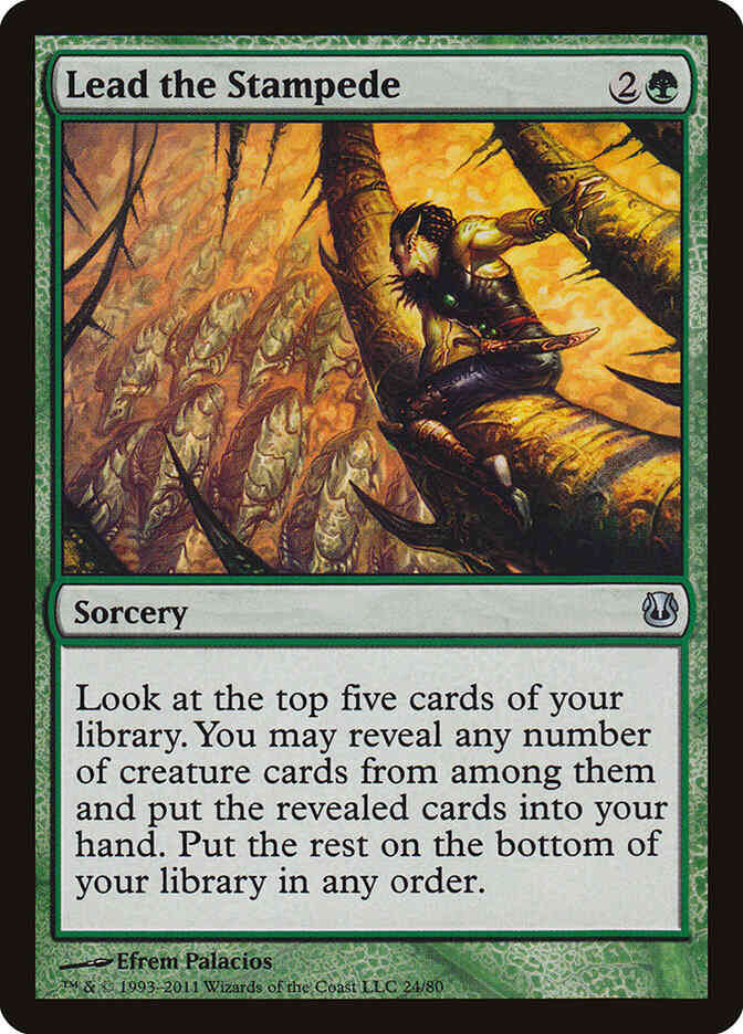Lead the Stampede [24] [Duel Decks: Ajani vs. Nicol Bolas] [Non-Foil]
