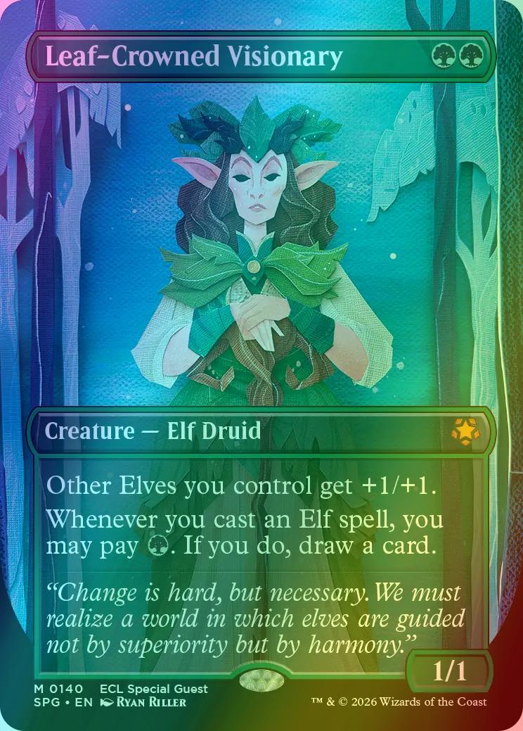 Leaf-Crowned Visionary [140] [Borderless] [Special Guests] [Foil]