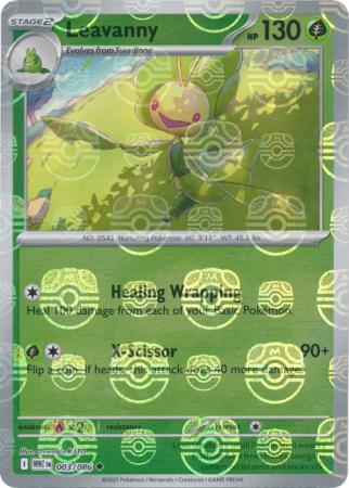 Leavanny - Master Ball Pattern - 003/086 - Uncommon [sv105w-003] [Reverse Holo]