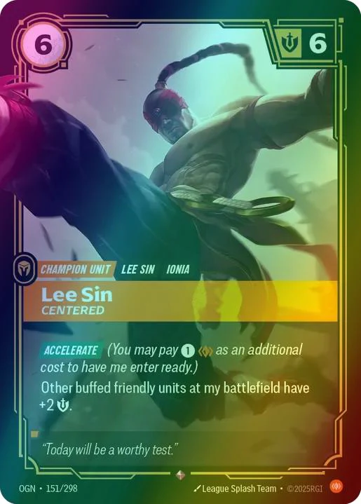 Lee Sin - Centered - 151/298 [Origins] [Foil]