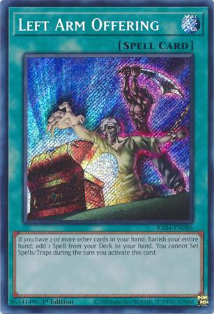 Left Arm Offering - RA04-EN086 - Secret Rare - 1st Edition