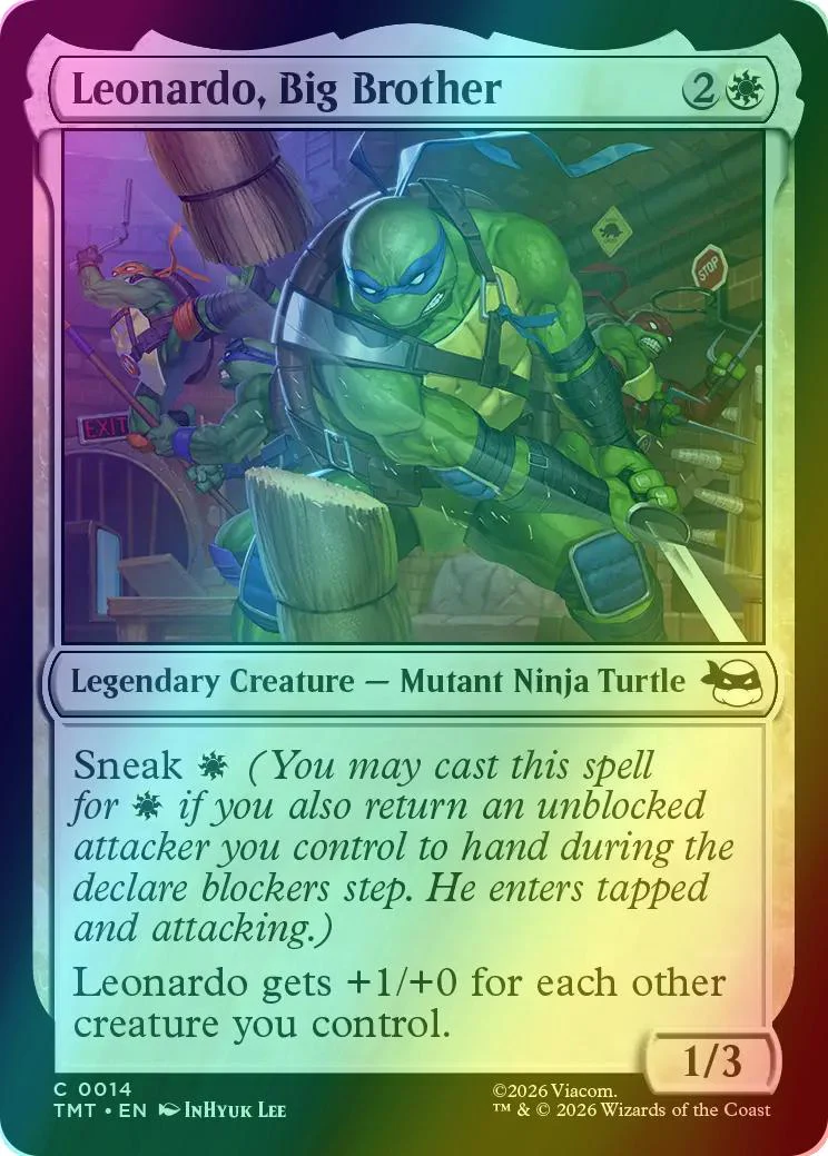 Leonardo, Big Brother [14] [Teenage Mutant Ninja Turtles] [Foil]