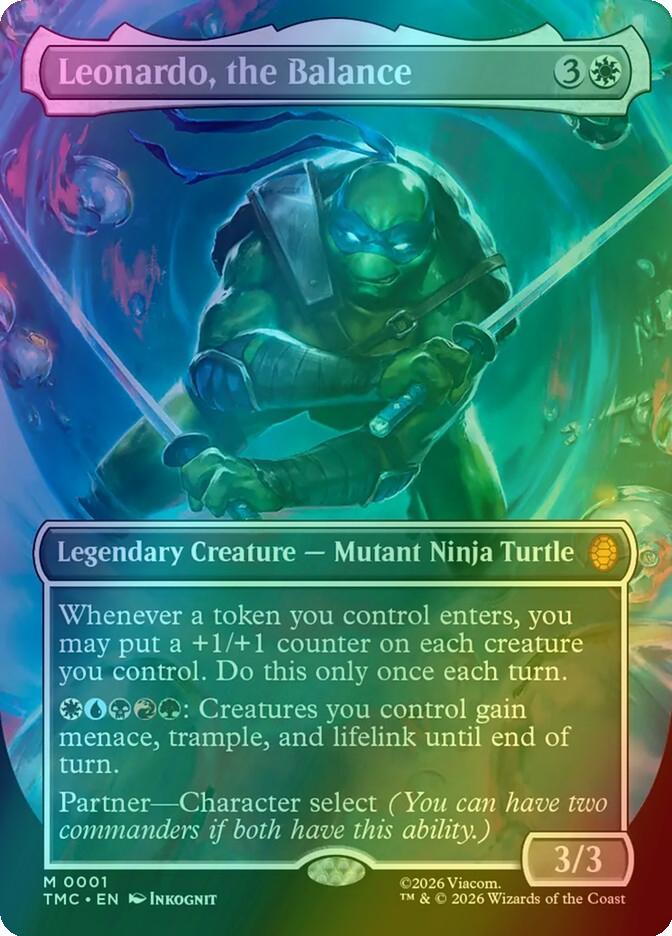 Leonardo, the Balance [1] [Borderless] [Teenage Mutant Ninja Turtles Eternal] [Foil]