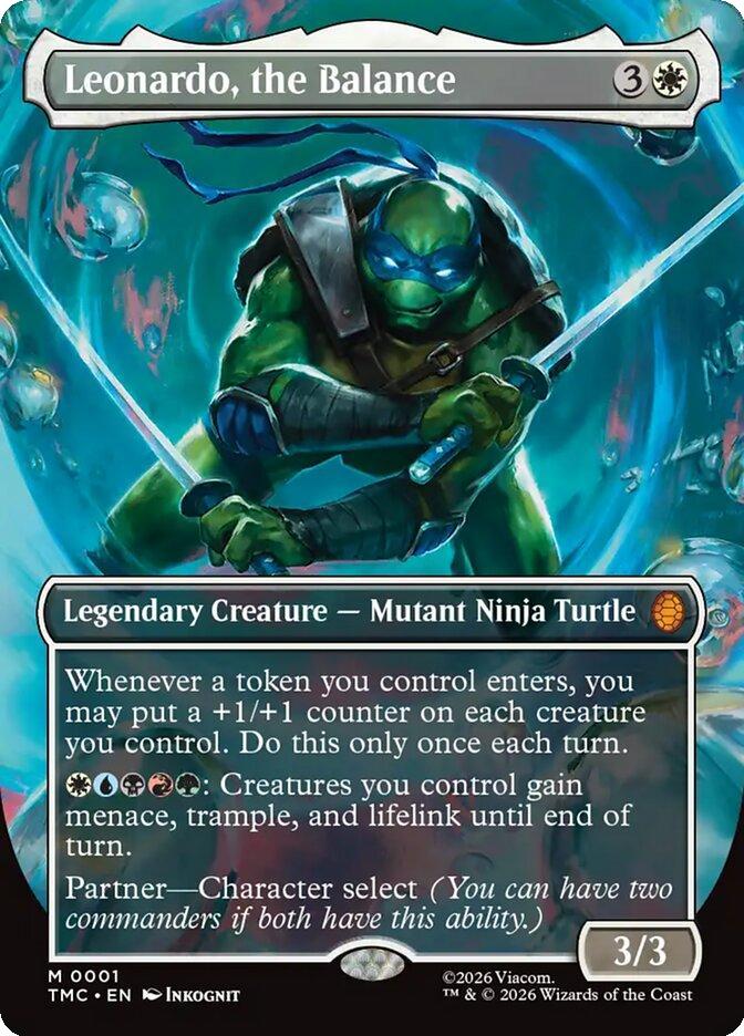 Leonardo, the Balance [1] [Borderless] [Teenage Mutant Ninja Turtles Eternal] [Non-Foil]