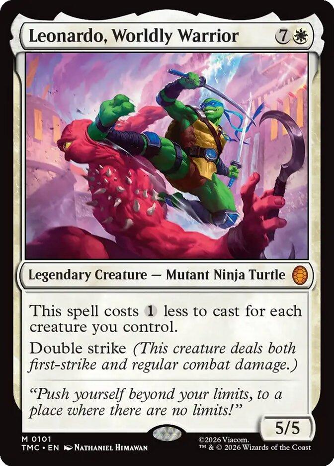 Leonardo, Worldly Warrior [101] [Team-Up] [Teenage Mutant Ninja Turtles Eternal] [Non-Foil]