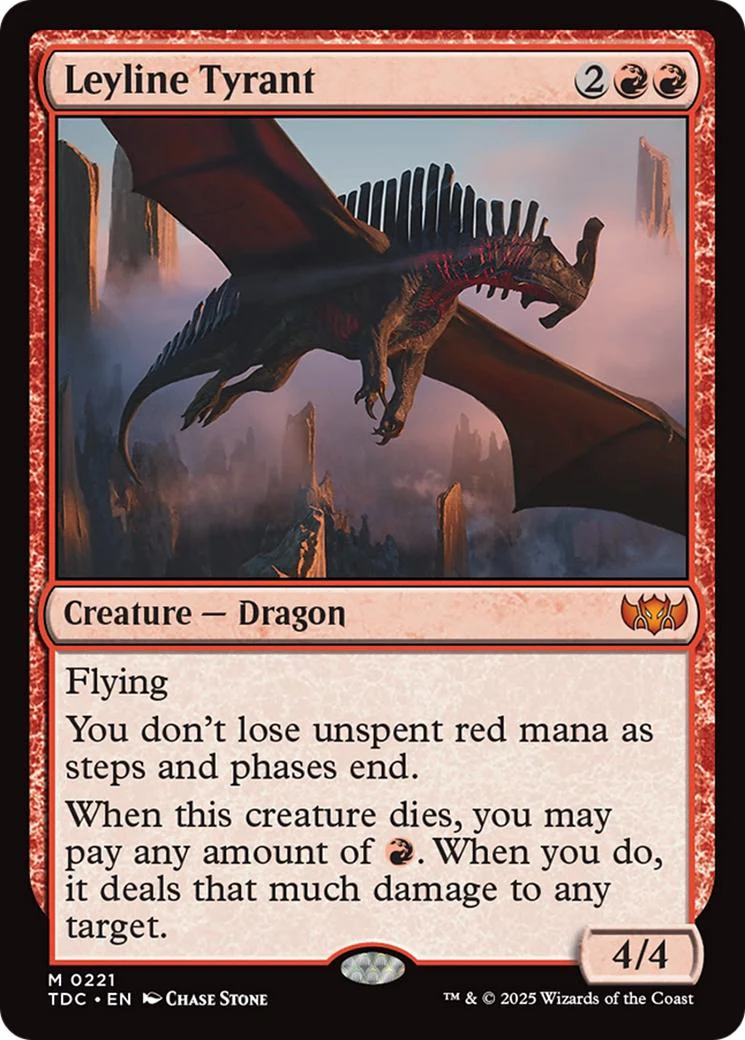 Leyline Tyrant [221] [Tarkir: Dragonstorm: Commander] [Non-Foil]