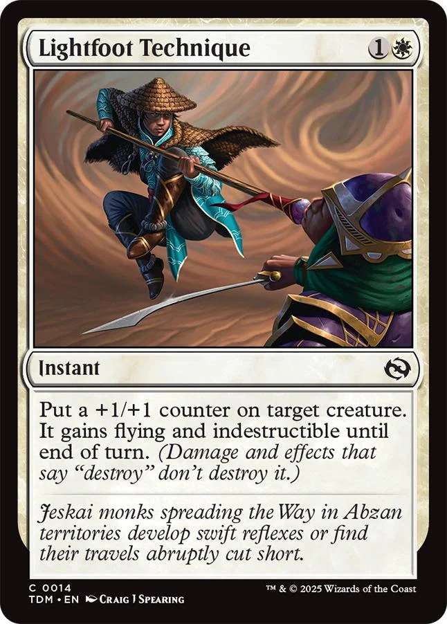 Lightfoot Technique [14] [Tarkir: Dragonstorm] [Non-Foil]