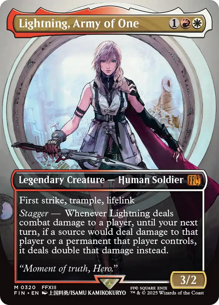 Lightning, Army of One [320] [Borderless] [FINAL FANTASY] [Non-Foil]