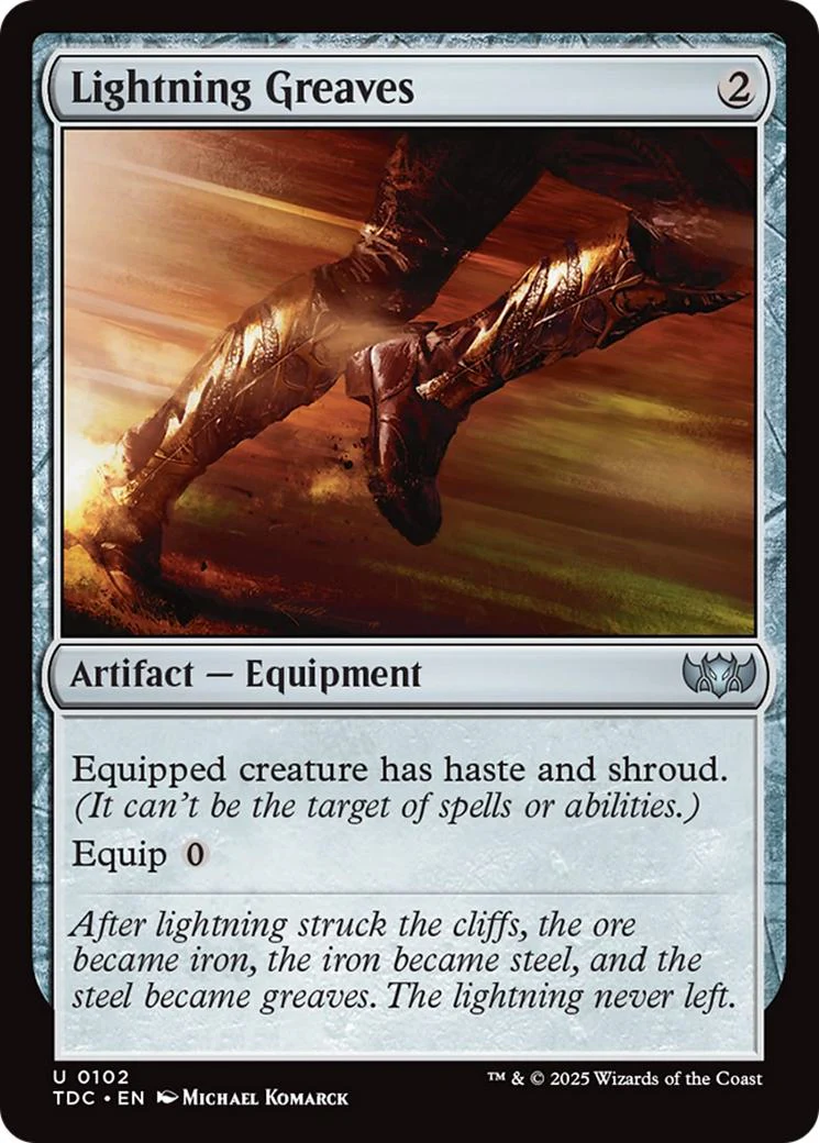 Lightning Greaves [102] [Tarkir: Dragonstorm: Commander] [Non-Foil]