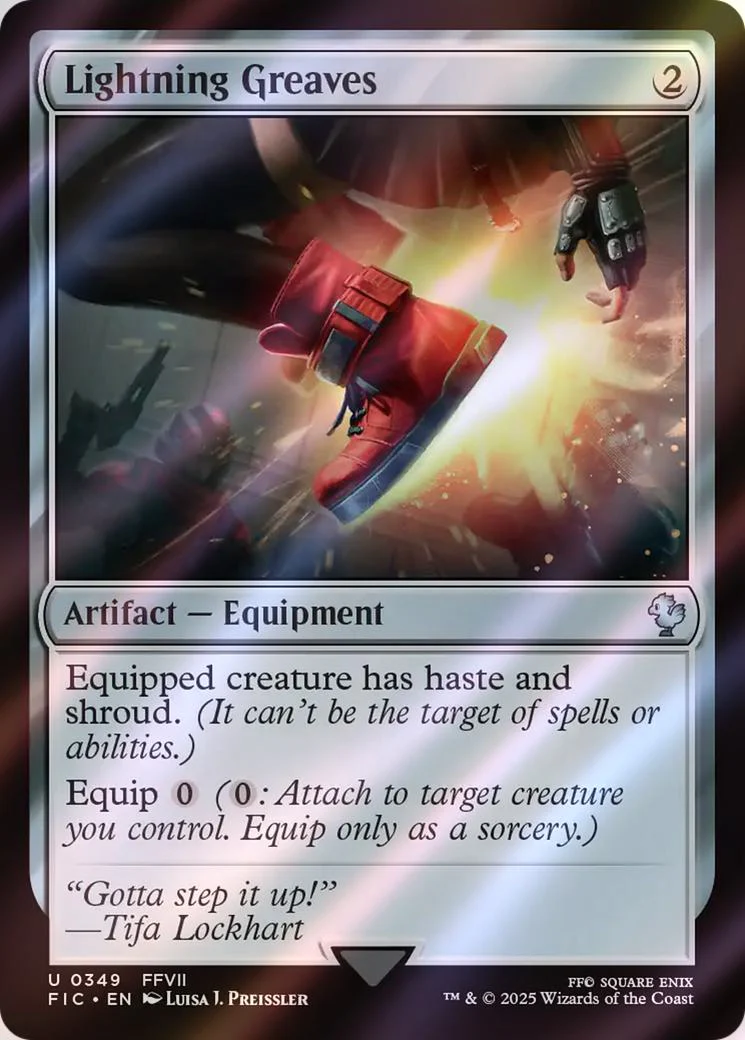 Lightning Greaves [349] [FINAL FANTASY: Commander] [Surge Foil]