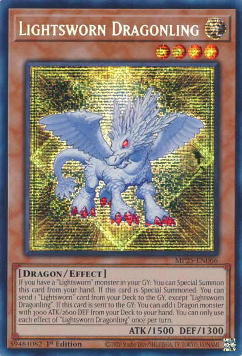 Lightsworn Dragonling - MP25-EN066 - Prismatic Secret Rare - 1st Edition