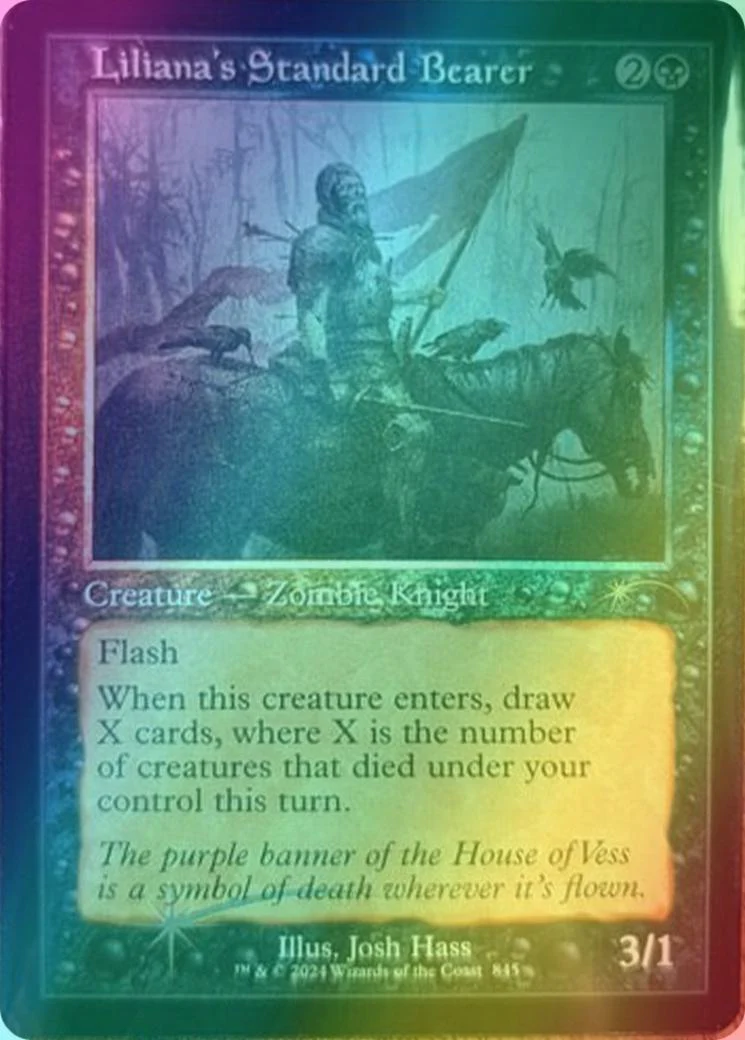 Liliana's Standard Bearer [0845] [Retro Frame] [Josh Hass] [Secret Lair Drop] [Foil]