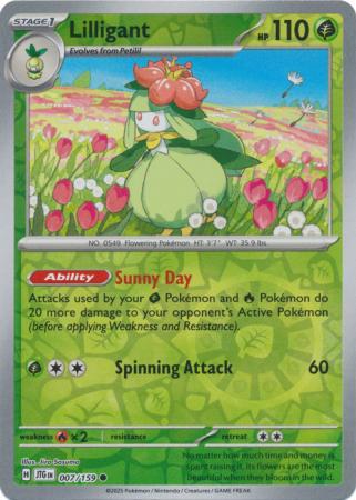 Lilligant - 007/159 - Common [sv09-007] [Reverse Holo]