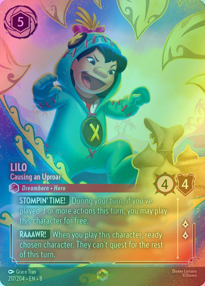 Lilo - Causing an Uproar (Enchanted) - 217/204 [Reign of Jafar] [Holofoil]