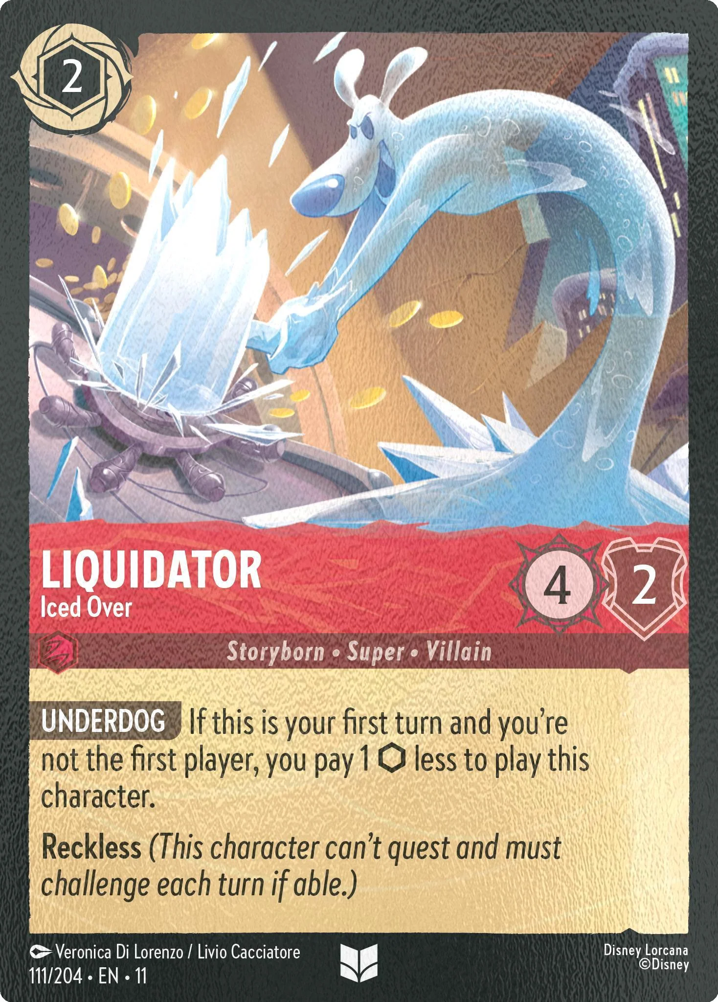 Liquidator - Iced Over - 111/204 [Winterspell] [Cold Foil]