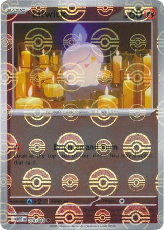 Litwick - Poké Ball Pattern - 016/086 - Common [sv105w-016] [Reverse Holo]