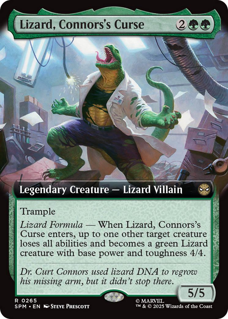 Lizard, Connors's Curse [265] [Extended Art] [Marvel's Spider-Man] [Non-Foil]