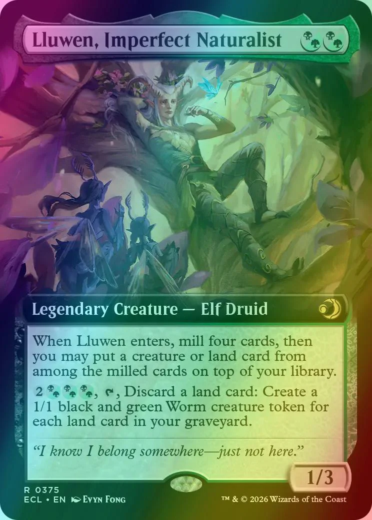 Lluwen, Imperfect Naturalist [375] [Extended Art] [Lorwyn Eclipsed] [Foil]