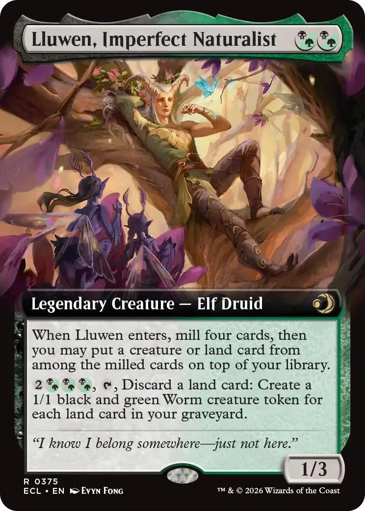 Lluwen, Imperfect Naturalist [375] [Extended Art] [Lorwyn Eclipsed] [Non-Foil]