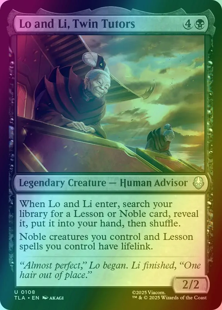 Lo and Li, Twin Tutors [108] [Avatar: The Last Airbender] [Foil]