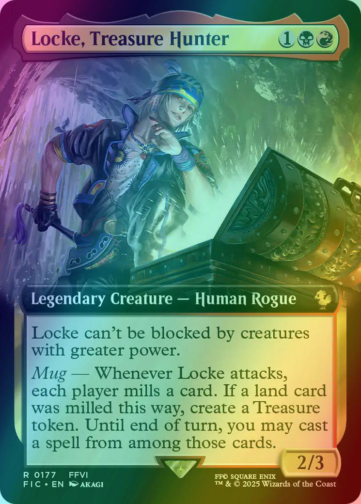 Locke, Treasure Hunter [177] [Extended Art] [FINAL FANTASY: Commander] [Foil]