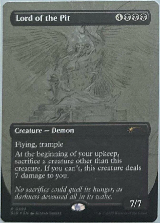 Lord of the Pit [0893] [Borderless] [Sketch] [Kieran Yanner] [Secret Lair Drop] [Non-Foil]