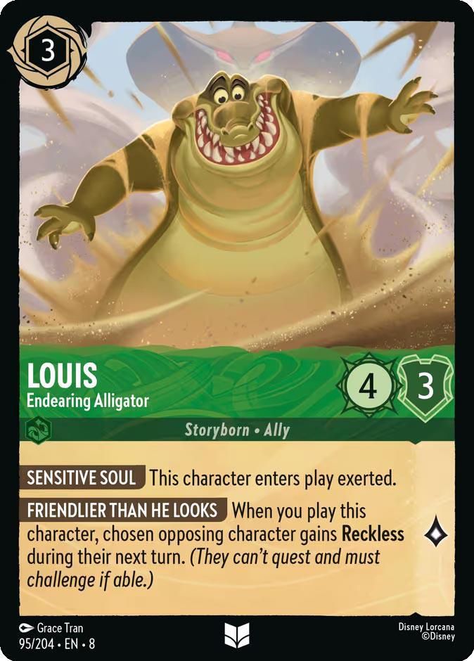 Louis - Endearing Alligator - 95/204 [Reign of Jafar] [Non-Foil]