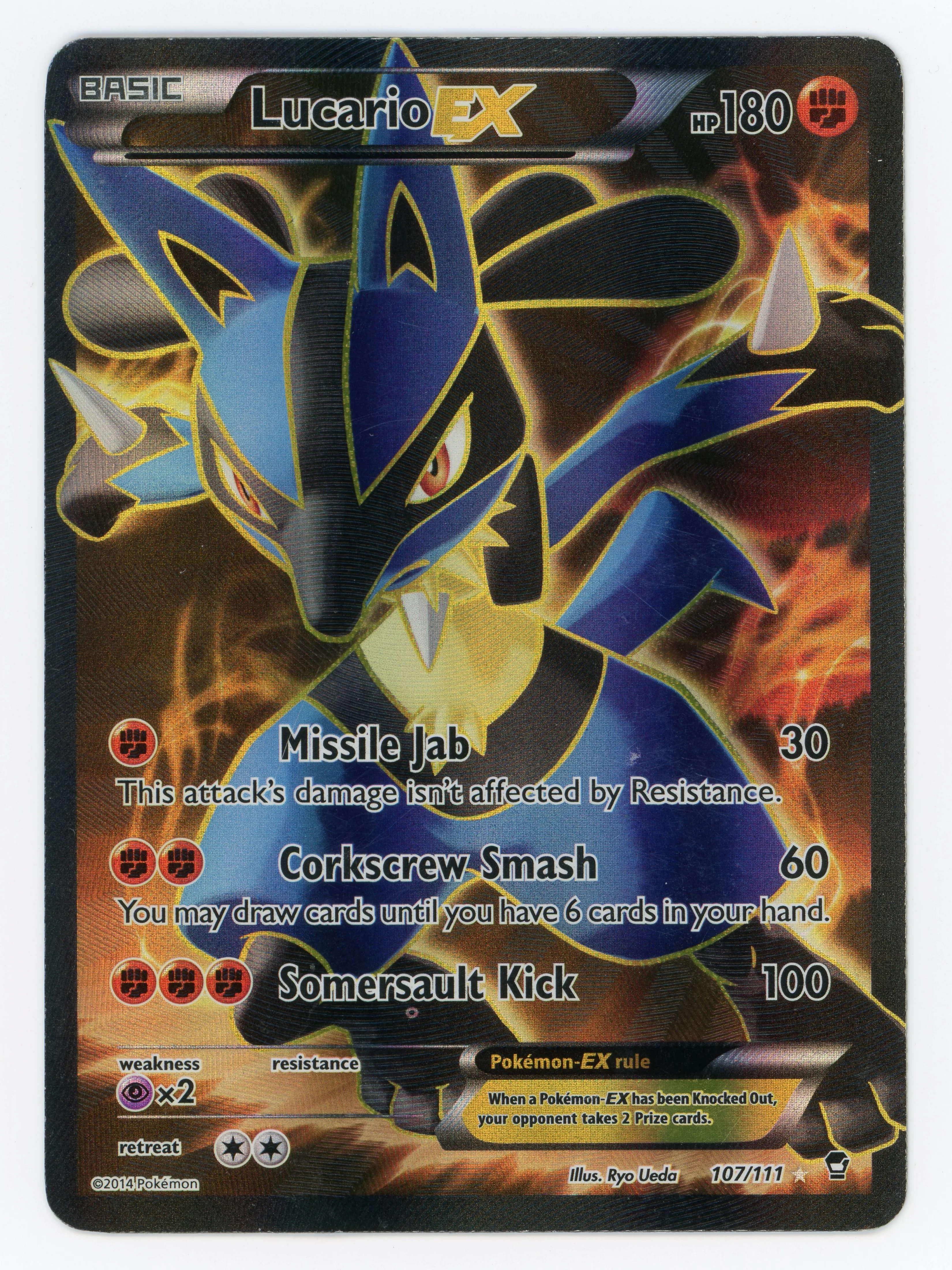 Lucario-EX - 107/111 - Rare Ultra - Ultra Rare - Scan 14685
