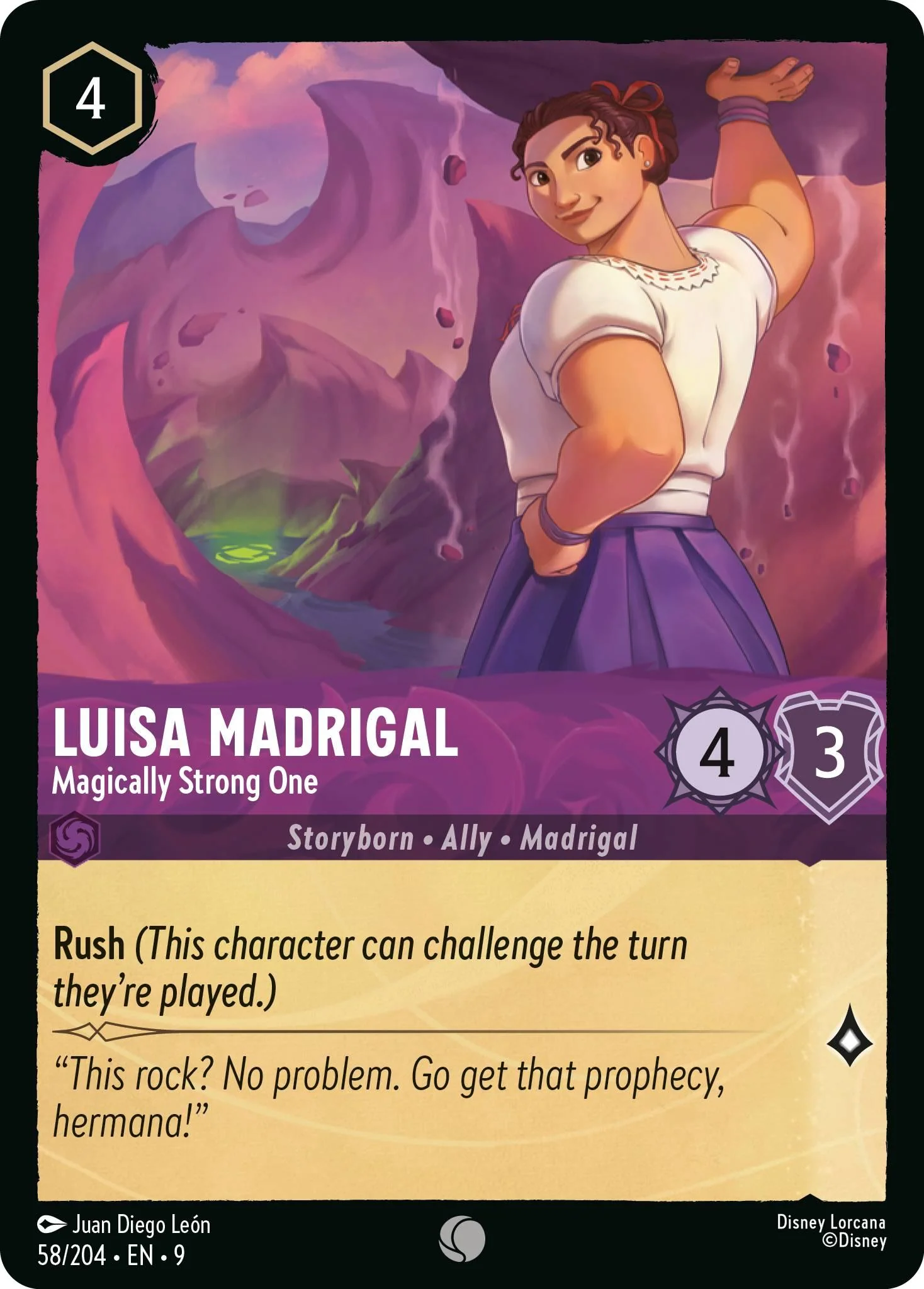 Luisa Madrigal - Magically Strong One - 58/204 [Fabled] [Non-Foil]